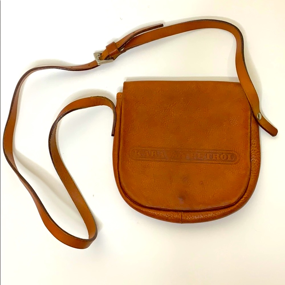 Kara Van Petrol | Brown Leather Travel Satchel Bag | Unisex Crossbody Bag Case